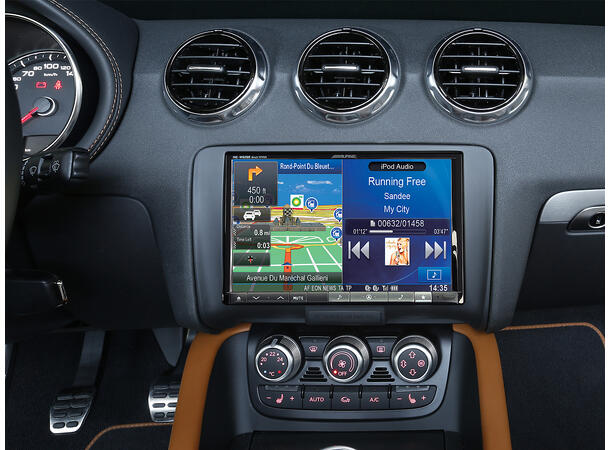 Alpine KIT-8TT -  Audi TT (8J) Monteringssett til 8-tommers radio 